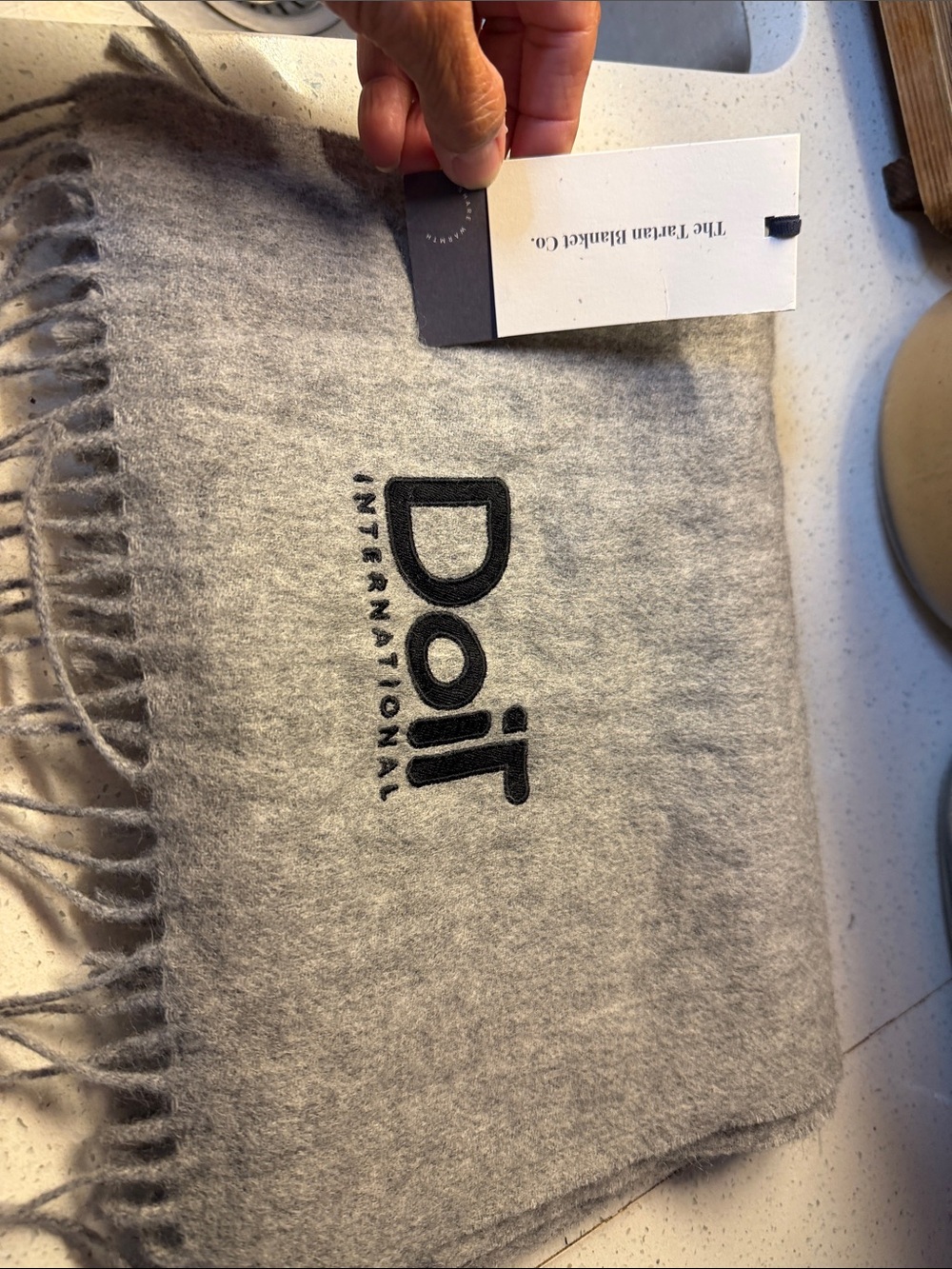 100% Lambswool Gray Melange
Wool Scarf from The Tartan
Blanket CO.